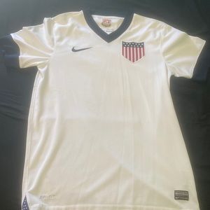 Nike USMNT USA 2013 Soccer Centennial Jersey White 518734-105 Mens S